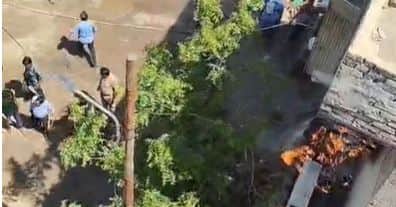 Massive Fire Engulfs Cardboard Factory in Nagla Chandan, Goods Worth Lakhs Destroyed