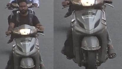 Hyderabad thief was caught on camera with the scooty after the challan was issued video goes viral