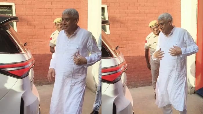 Dressed in a white kurta-pajama and branded shoes, Rampal walked out of jail; the sentry offered a salute