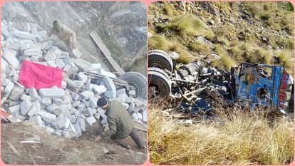 Himachal News Truck crashes near Lader on Saluni-Himgiri road driver dies