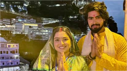Aamrapali Dubey Visit to Maa Vaishno Devi During Maai Se Mila Da Maiya Vaishno Shoot Shares Photos
