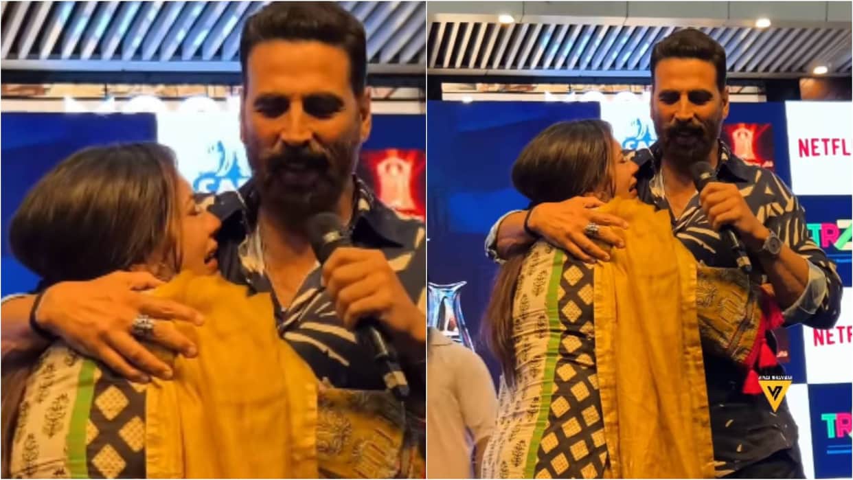 Fan Moved to tears during a surprise Celebrity Meet With Bhooth Bangla Movie Actor Akshay Kumar video viral