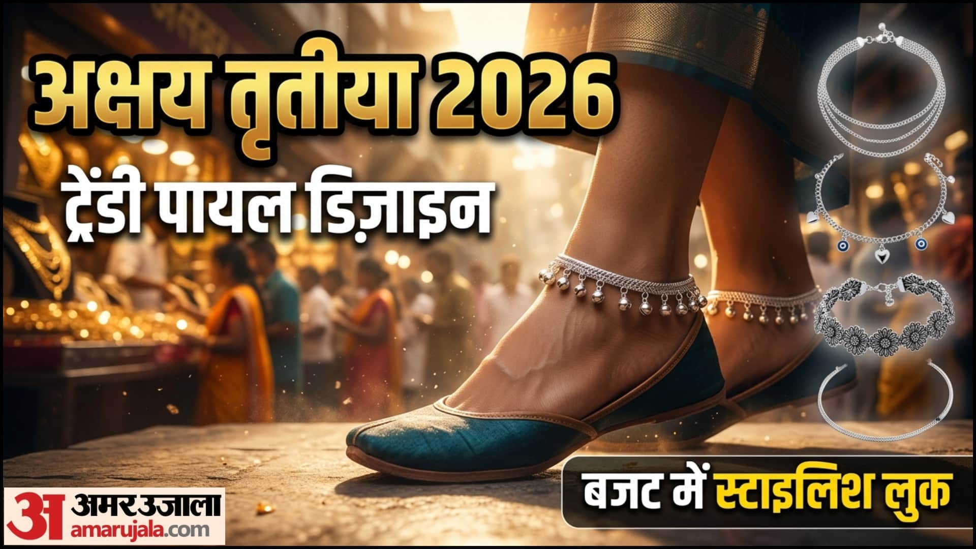 Akshaya Tritiya 2026 Silver Payal Design Under 3000 Rupees Budget Anklet