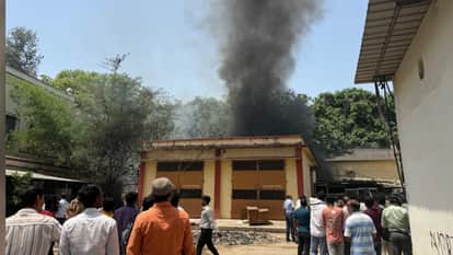 Fire breaks out in IMS BHU warehouse in varanasi