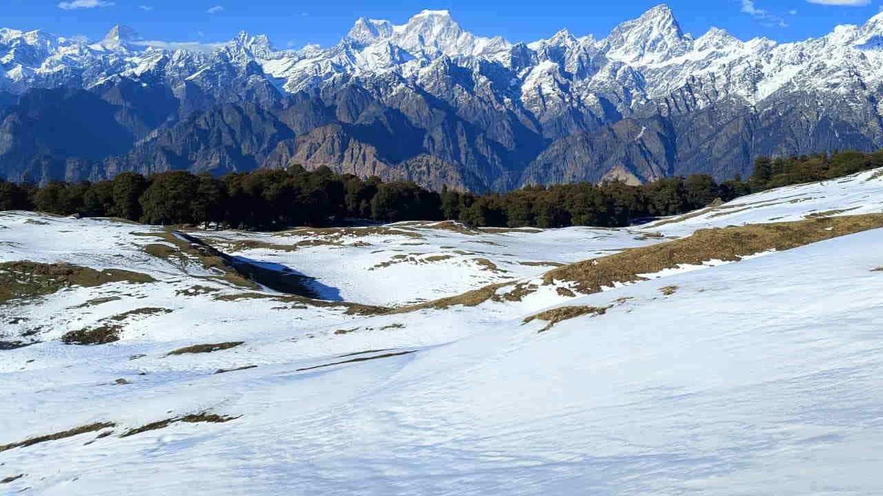 Snow Covered Kedarnath Dham Difficulties in Pilgrimage Preparations Gates to Open on April 22 Watch Photos