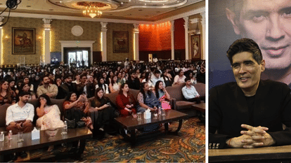 Indore News Fashion Designer Manish Malhotra inspires students at talk show