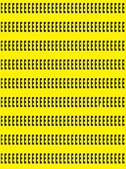E की भीड़ में F को ढूंढने में 99 फीसदी लोग फेल, हिम्मत है तो 9 सेकेंड में ढूंढकर दिखाएं