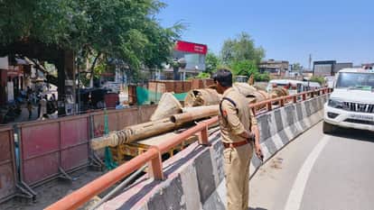 Agra Traffic Relief: Metro Barricading Reduced on MG Road Congestion Eases