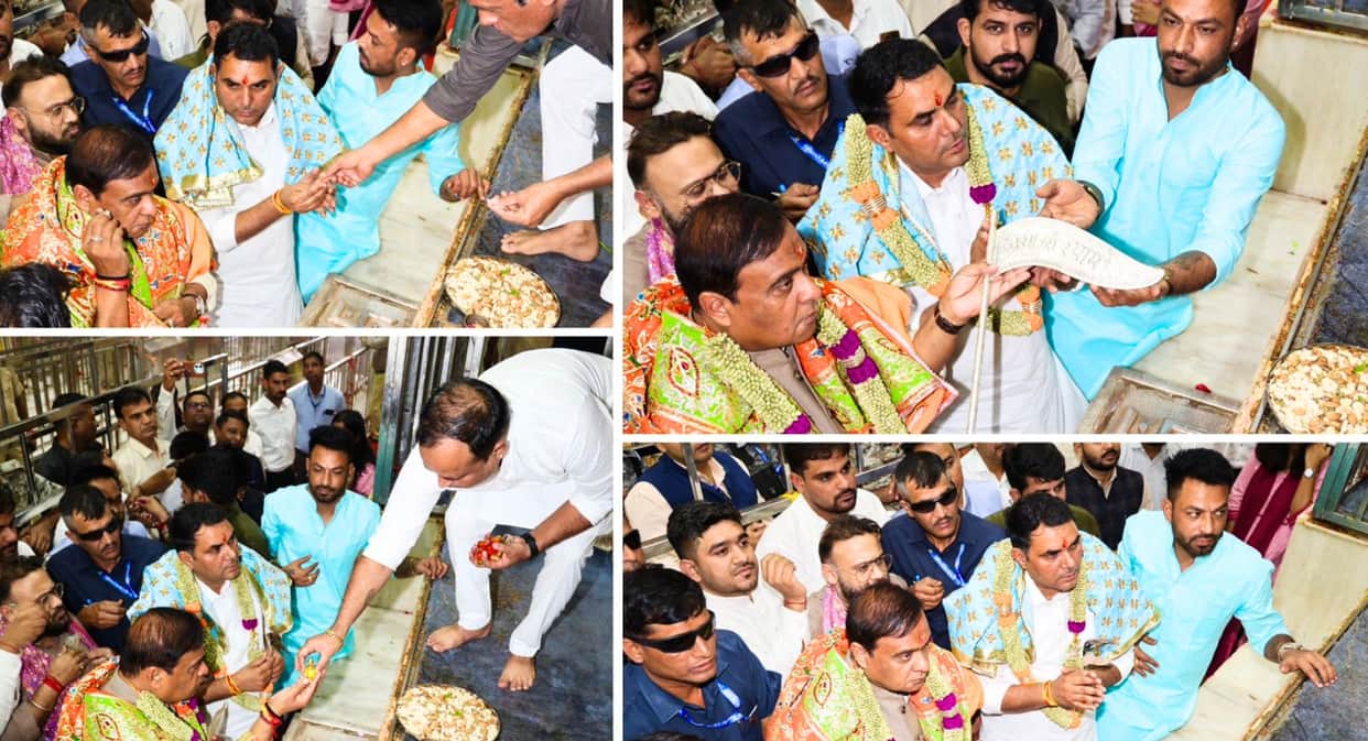 Himanta Biswa Sarma Visits Khatu Shyam Temple Ahead of Election Results, Says We Will Win 100 Seats