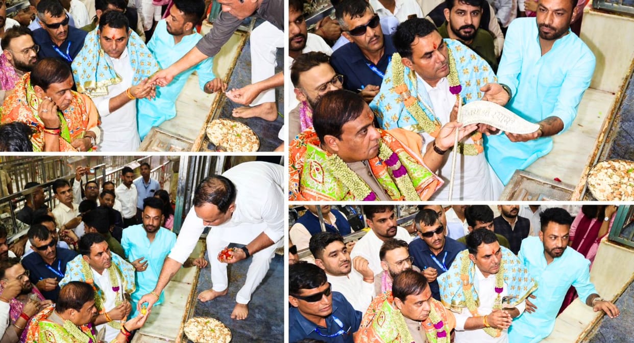 Himanta Biswa Sarma Visits Khatu Shyam Temple Ahead of Election Results, Says We Will Win 100 Seats