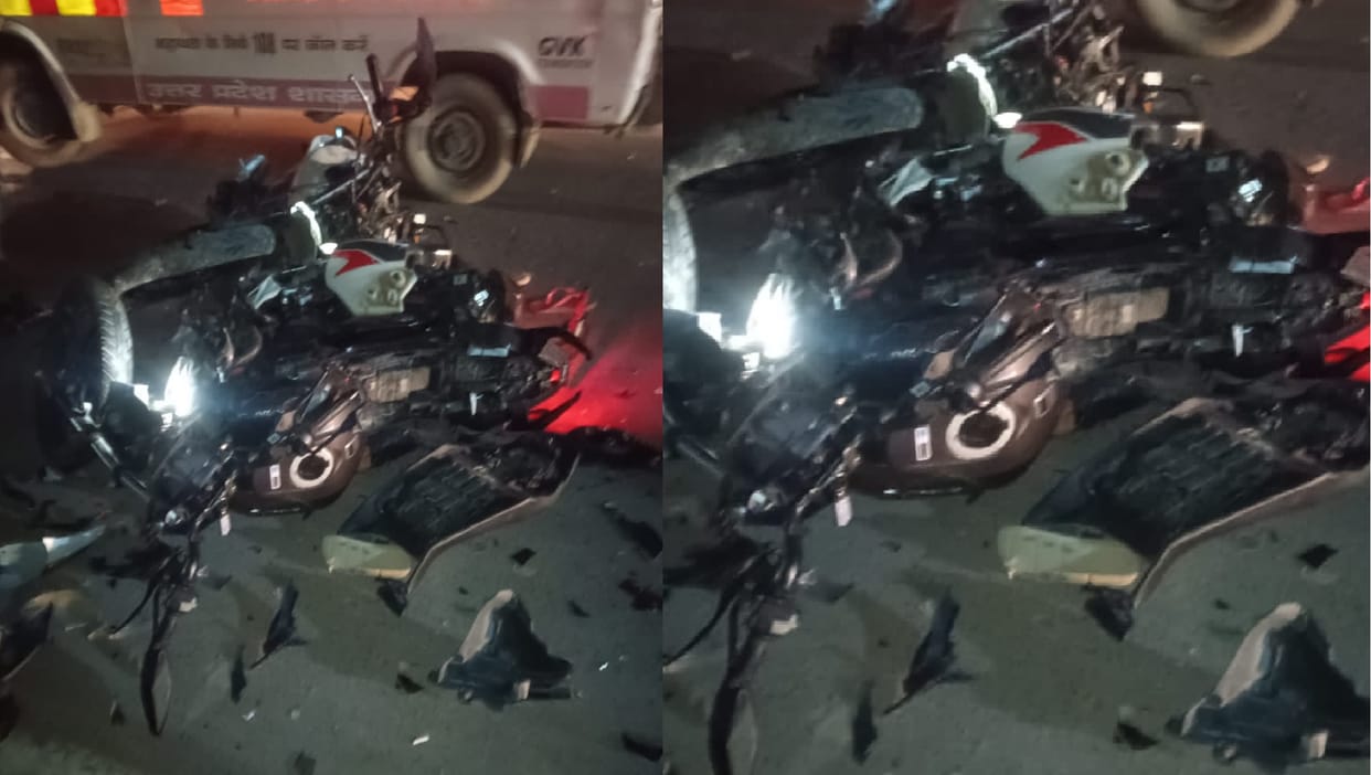 Kanpur Accident Head on collision between two motorcycles leaves three youths dead and two injured
