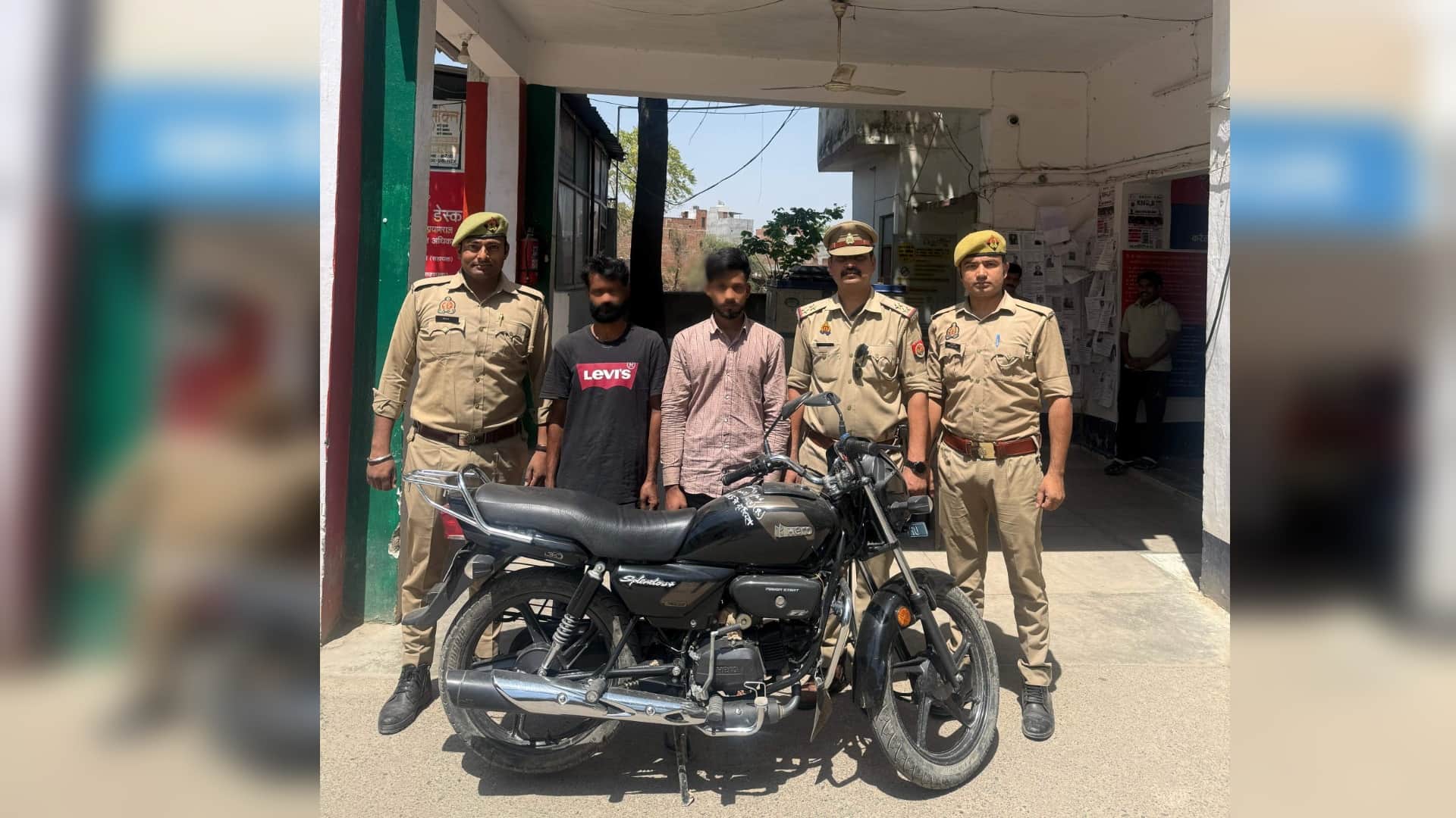 करेली में प्रॉपर्टी डीलर इरफान की हत्या के मामले में गिरफ्तार आरोपी।