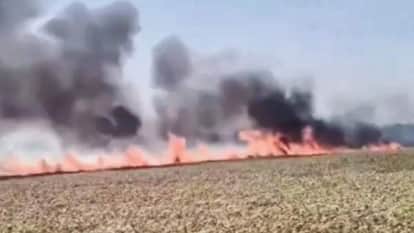 Largest Fire of Season in Chandauli Over 203 Bighas of Wheat Crop in Eight Villages Reduced to Ashes