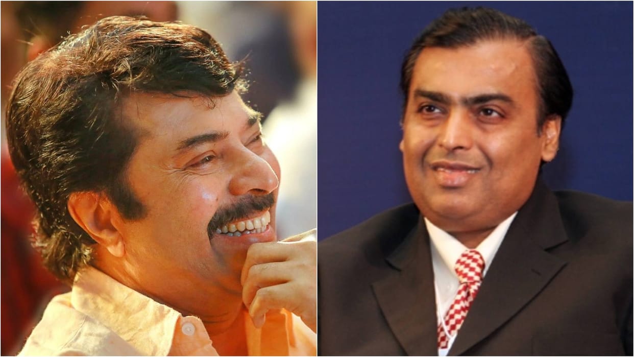 Three Time National Award winner Mammootty Comments About Mukesh Ambani Income Know details