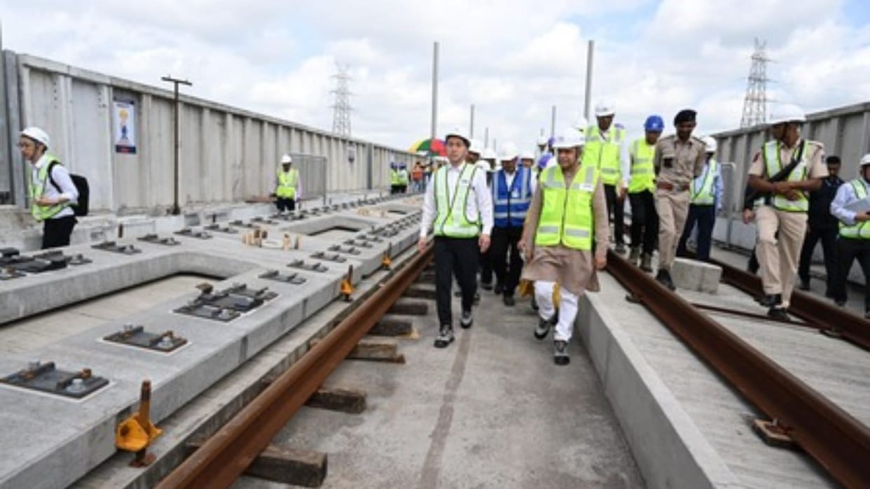 mumbai ahmedabad bullet train second tbm assembly savali milestone