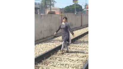 Video of a reel making dance on a railway track goes viral