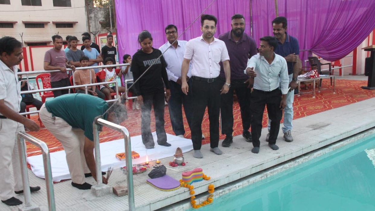 Jhansi: Swimming pool reopens at Dhyan Chand Stadium after renovation