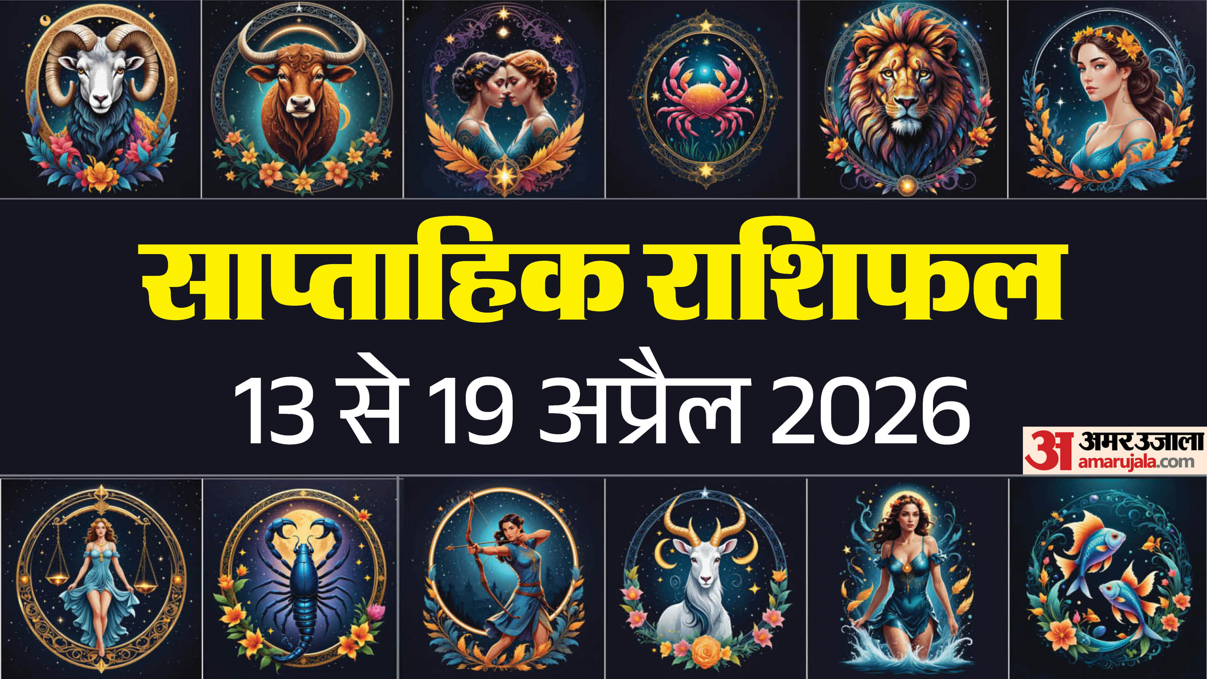 Weekly Horoscope 13 April to 19 April 2026 Saptahik Rashifal Mesh Kark Tula Meen In Hindi