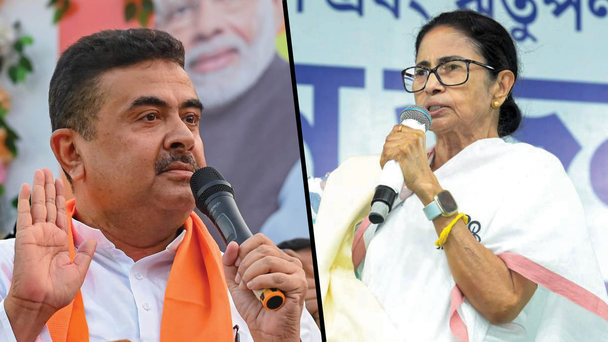 west bengal elections suvendu adhikari attacks mamata Banerjee over counting center visit