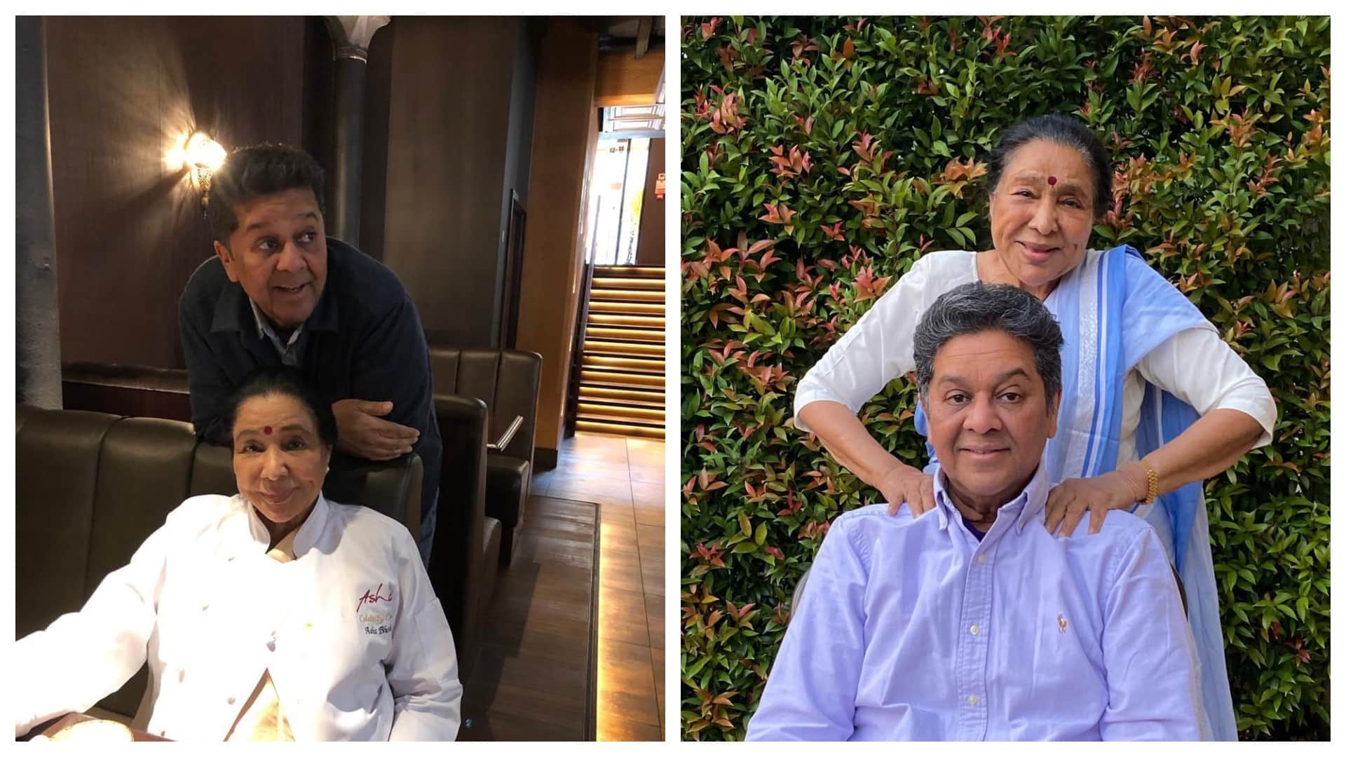 आशा भोसले और आनंद भोसले