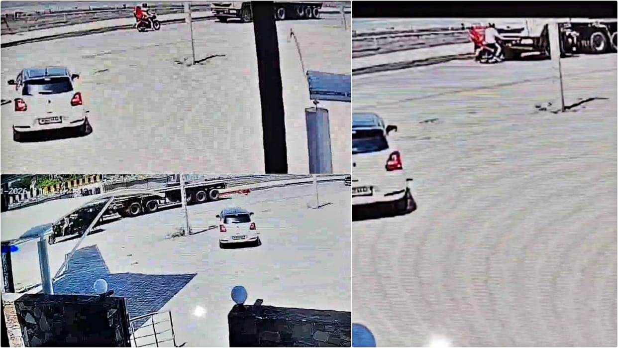 Ajmer News: Drunken Driver Wreaks Havoc with Out-of-Control Trailer; Drags Bike for 50 Meters, Woman Dies