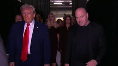 US President Donald Trump attends UFC event amid failed US Iran Peace talks draws criticism