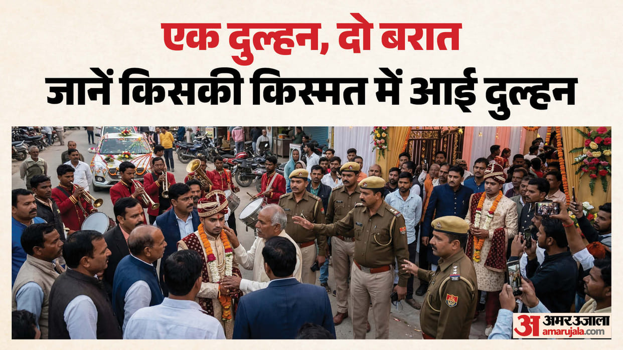 One bride two wedding processions in Amroha commotion at wedding ceremony