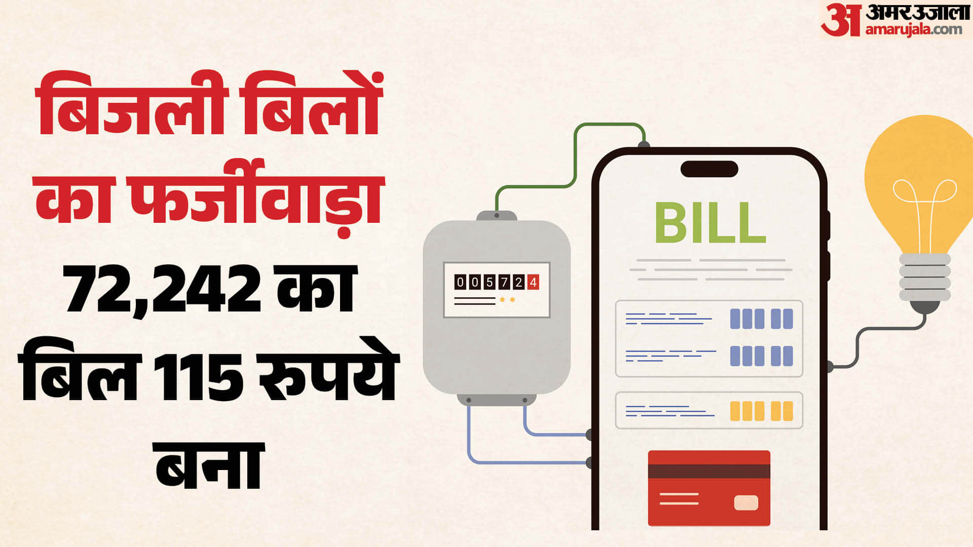 Big scam: Fake electricity bills of fake amount in Amausi zone