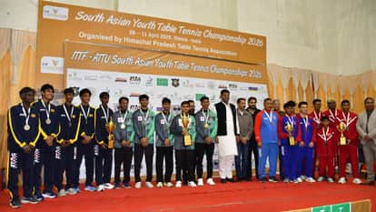 Himachal News Shimla India Wins 13 Gold and 4 Silver Medals at South Asian Table Tennis
