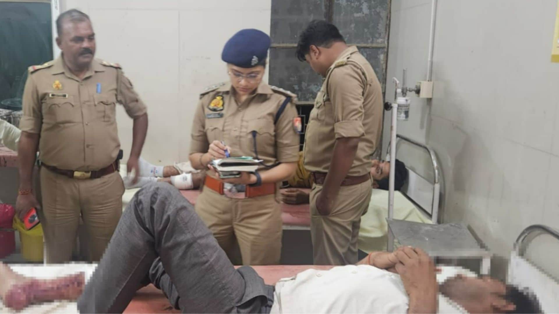 जौनपुर में मुठभेड़ के बाद आरोपी गिरफ्तार।