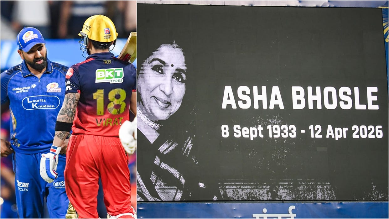 IPL 2026 MI vs RCB: Mumbai-RCB players paid tribute to Asha Bhosle, wore black armbands