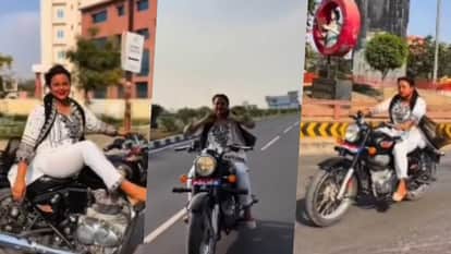 Woman Performs Stunt on Bullet in Bulandshahr; Video Goes Viral