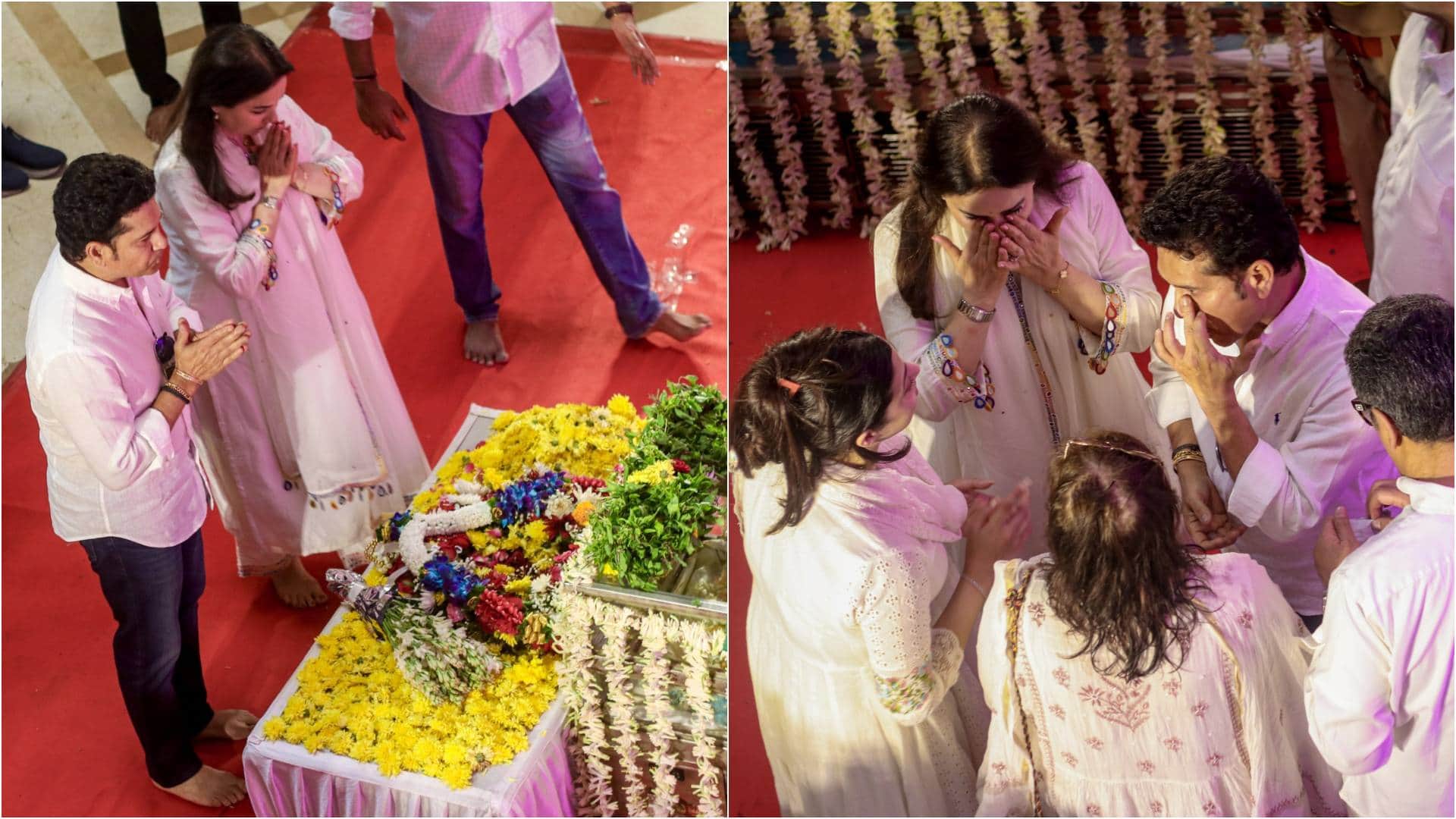 Asha Bhosle Funeral News Singer Shaan And Sudesh Bhosle Sing And Celebs Pay Tribute