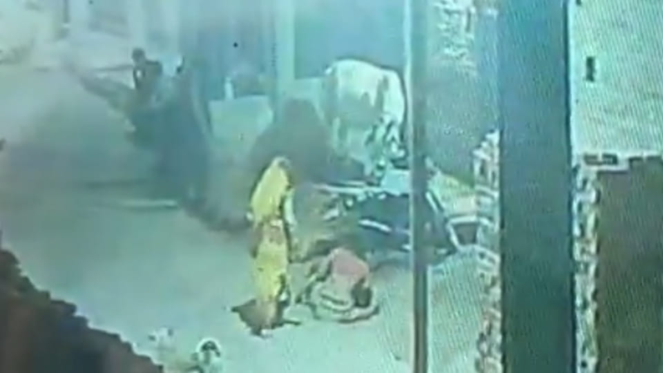 Jalaun: Woman Brutalized by Thugs; She and Her Son Mercilessly Beaten, Incident Caught on CCTV