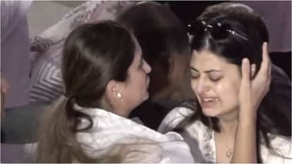 Asha Bhosle Funeral: late singer Granddaughter Zanai Bhosle wept inconsolably over the passing of grandmother