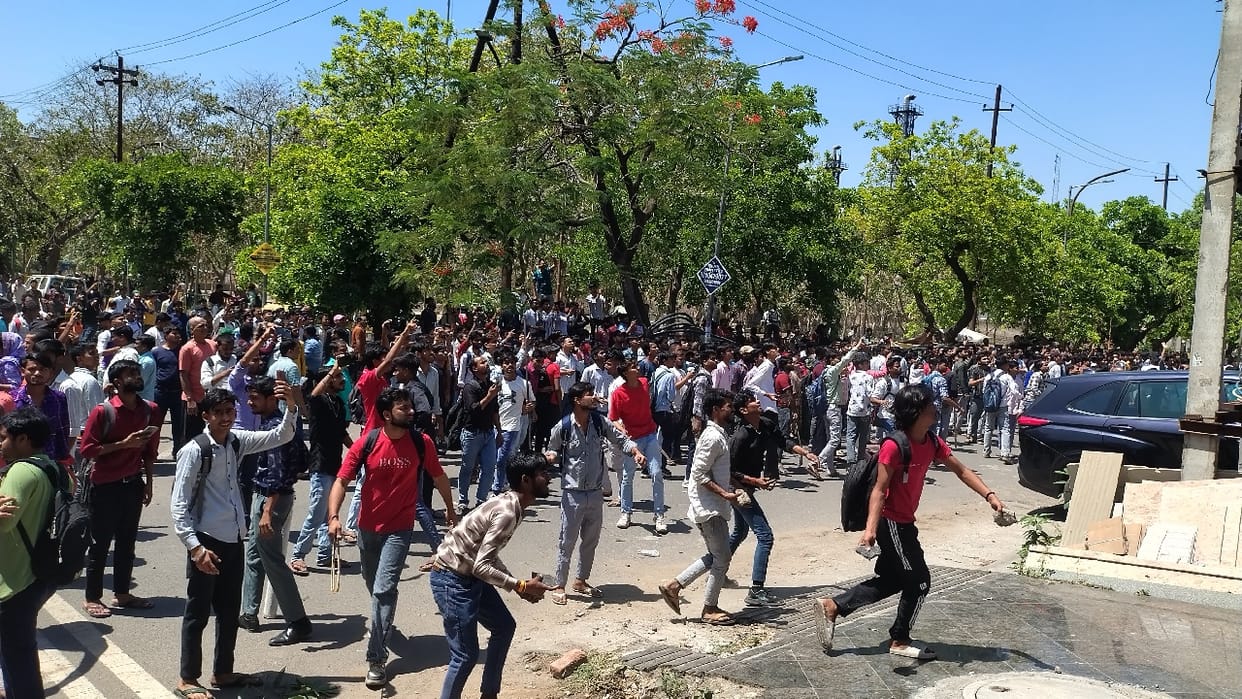 Noida Protest How the fire of violent protest started in city