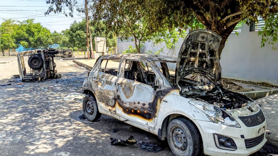 Noida Protest Today Turns Violent Private Company Employees Clash with Police Demand Salary Hike