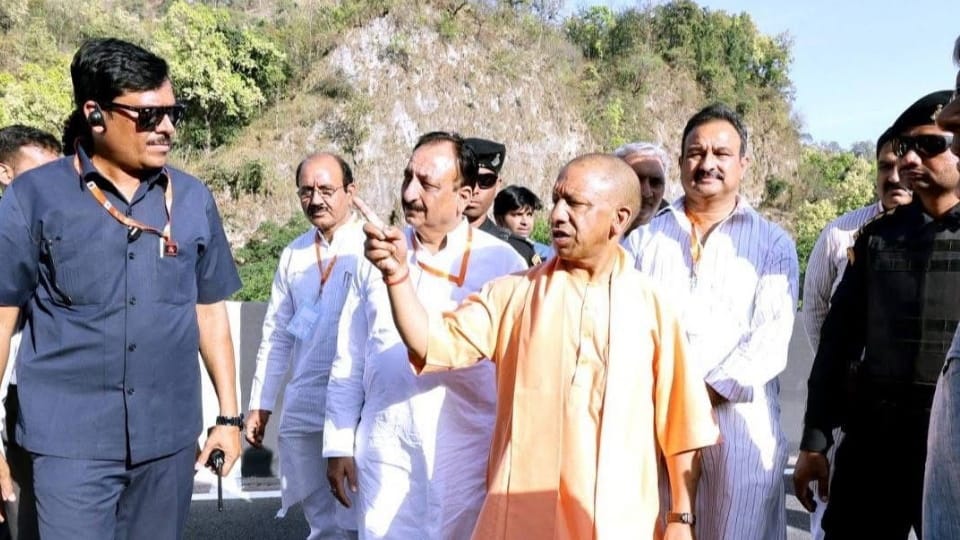 Dehradun: CM Yogi Adityanath arrives in Doon, inspects arrangements ahead of PM programme