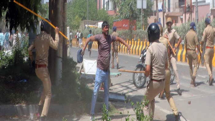 Noida labour protest 13 years ago also there was violent protest over salary