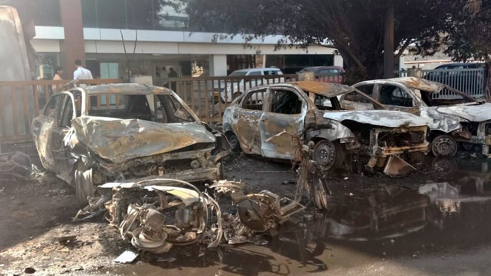 Noida Labour Protest Timeline started from Motherson at 9 am Noida burnt till 4.30