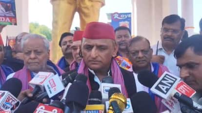 Akhilesh Yadav pays tribute to Baba Saheb says fight against injustice will continue