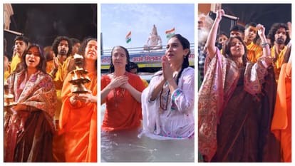Bhumi Pednekkar performs Ganga aarti in Rishikesh see viral video