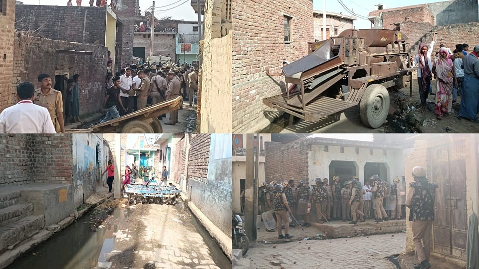 clash in two group over blocking ambedkar procession in Kasganj