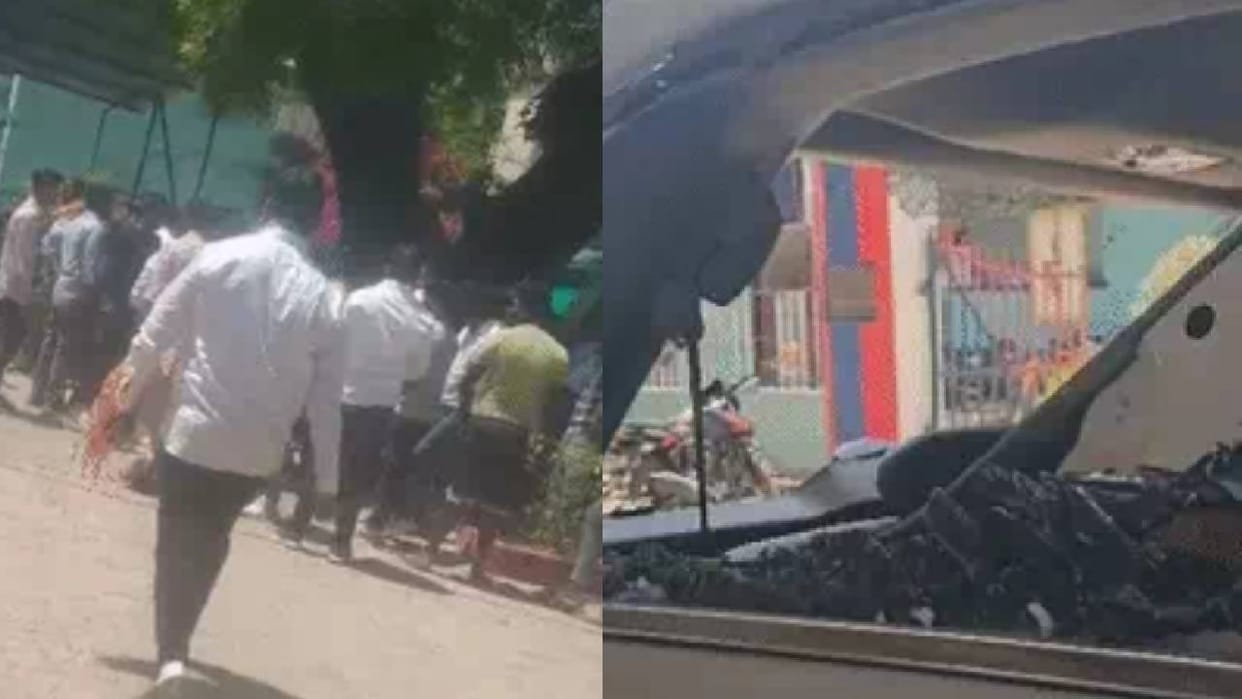 UP in Lucknow crime, over garlanding of Ambedkar statue celebratory firing SUV vandalized; three injured