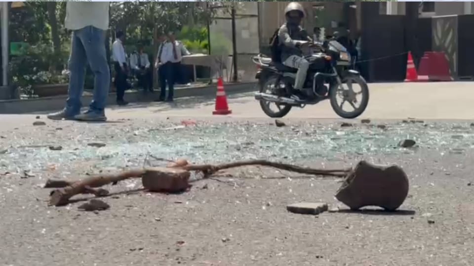 Stone-pelting and vandalism reported outside residential society By domestic helps After employees in Noida