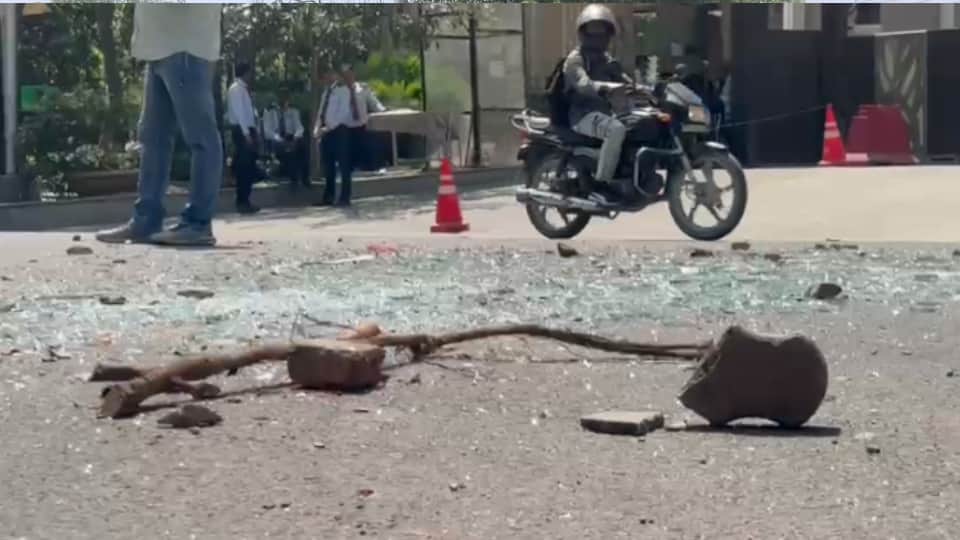 Noida Violence Aftermath Burnt Cars Broken Glass Factories Suffer Crores Loss After Protest