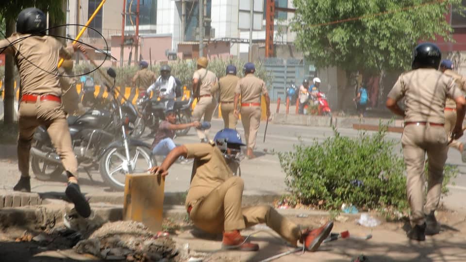 Noida Violence Fire Spreads Across Entire City in Two Hours Situation Spirals Out of Control Full Timeline