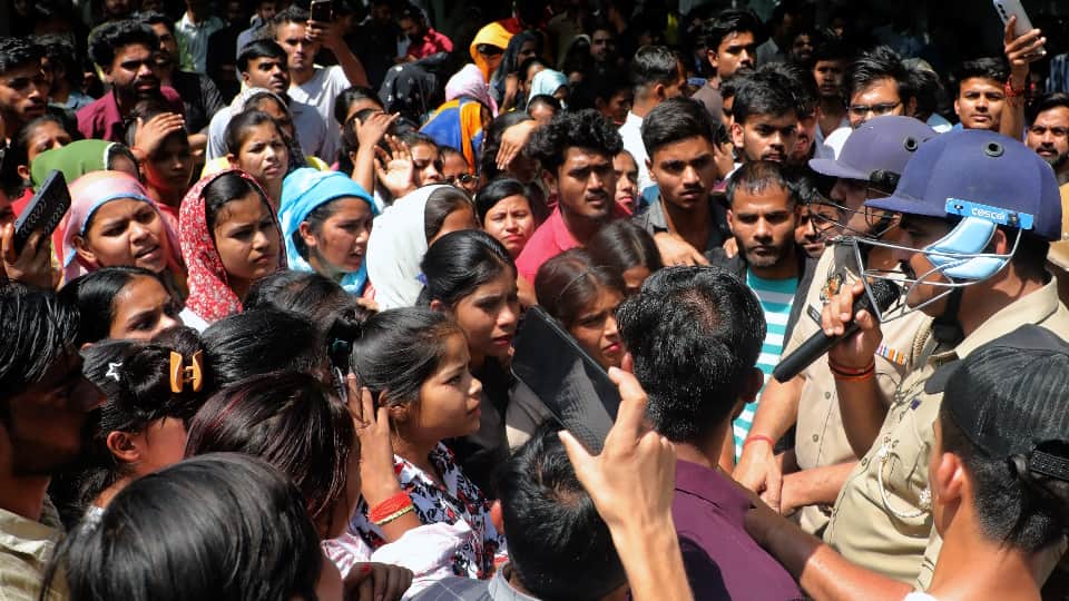 Noida Labour Protest Update Heavy police force deployed in several areas of Noida