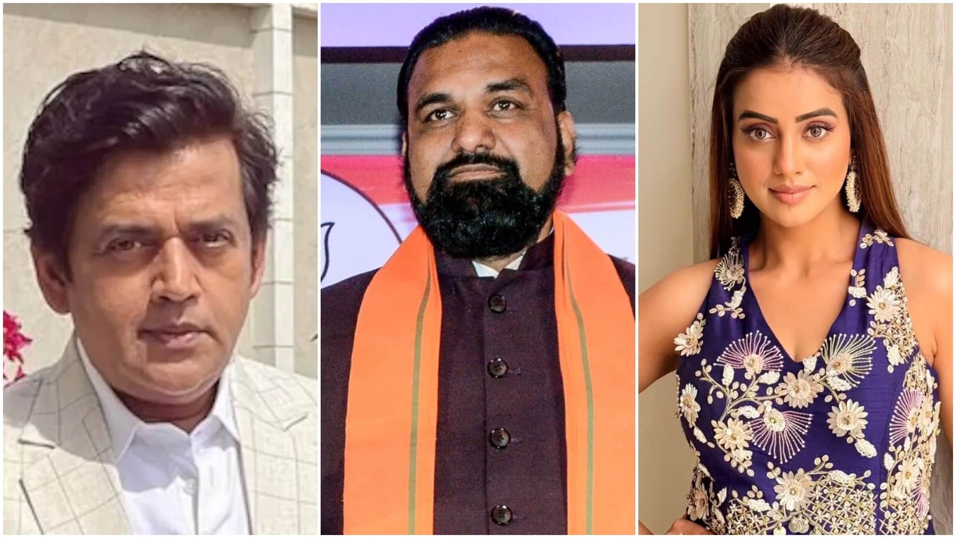 रवि किशन, सम्राट चौधरी और अक्षरा सिंह