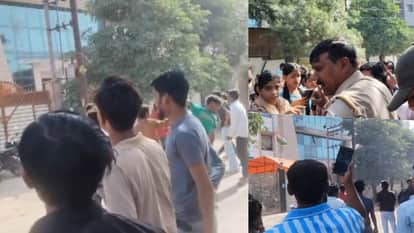 Noida Workers Protest Live Vehicles Targeted Over Wage Salary Hike Traffic Update News in Hindi